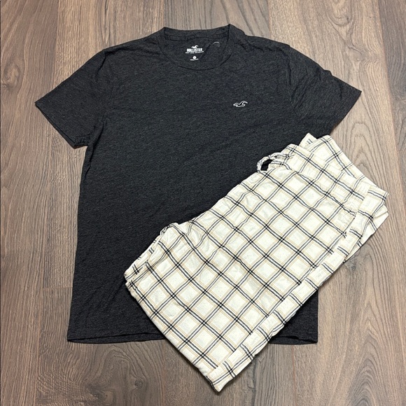 Hollister Other - Hollister Sleep Set pajama pants and Must-Have Grey Tee -great condition!! M